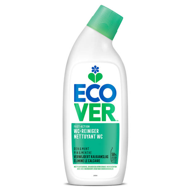 Ecover - Wc reiniger - Den & Munt - Verwijdert kalkaanslag - 6 x 750 ml - Voordeelverpakking