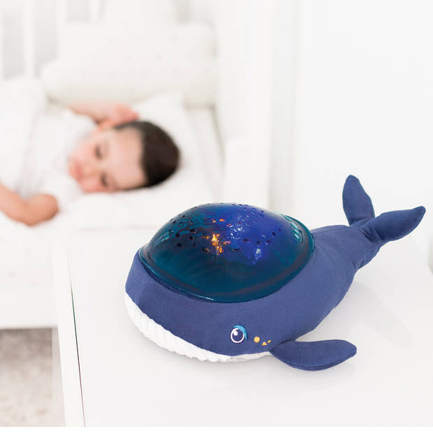 PABOBO Projectorlamp Oceaan - LED Nachtlampje Voor Kinderen - Draadloos - Met Muziek & Micro-USB - Whale