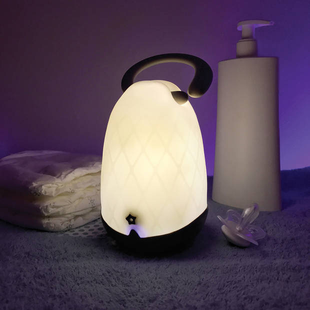 PABOBO Lumiblo LED Nachtlampje Voor Kinderen - Gaat Aan/Uit Door Blazen - Oplaadbaar - Met Timer & Micro-USB - Lantaarn