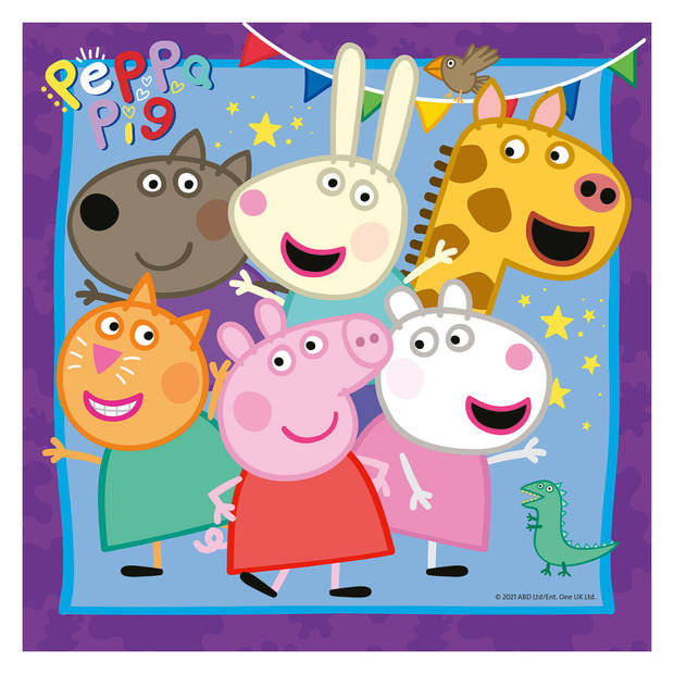 Ravensburger puzzel Familie en vrienden van Peppa Pig - 3 x 49 stukjes