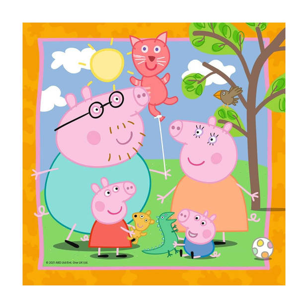 Ravensburger puzzel Familie en vrienden van Peppa Pig - 3 x 49 stukjes