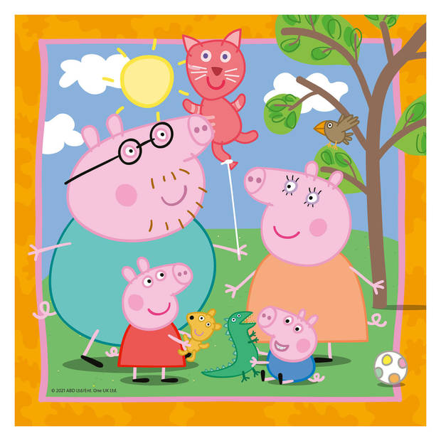 Ravensburger puzzel Familie en vrienden van Peppa Pig - 3 x 49 stukjes