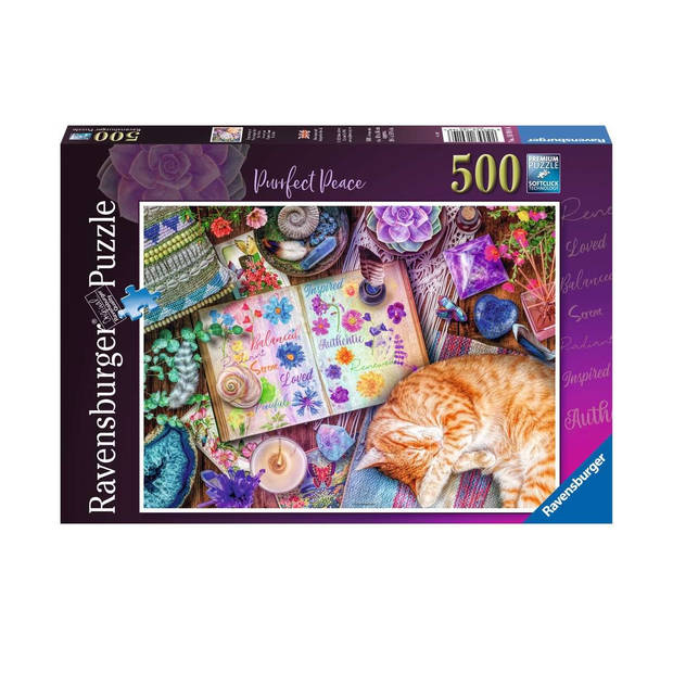 Ravensburger Puzzel 500 stukjes Tevreden kat