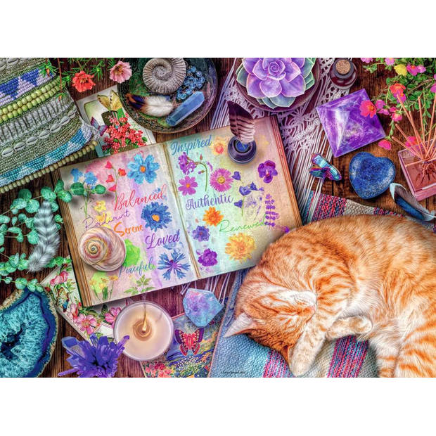 Ravensburger Puzzel 500 stukjes Tevreden kat