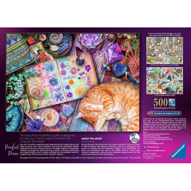 Ravensburger Puzzel 500 stukjes Tevreden kat