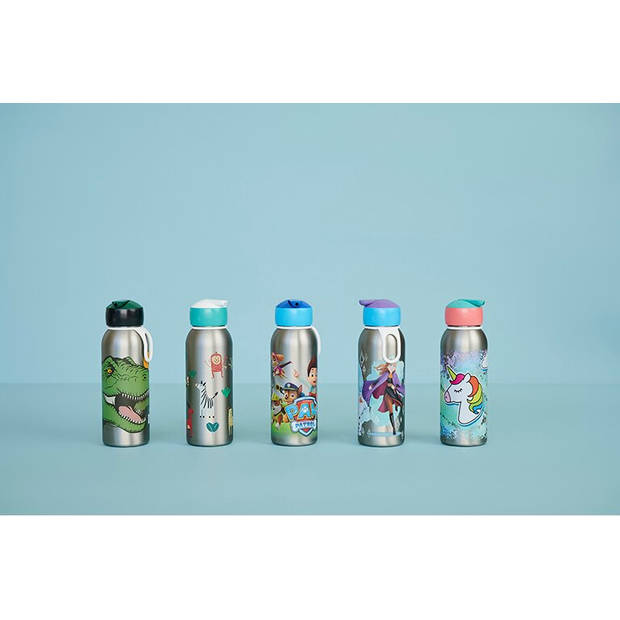 isoleerfles flip-up campus 350 ml - animal friends