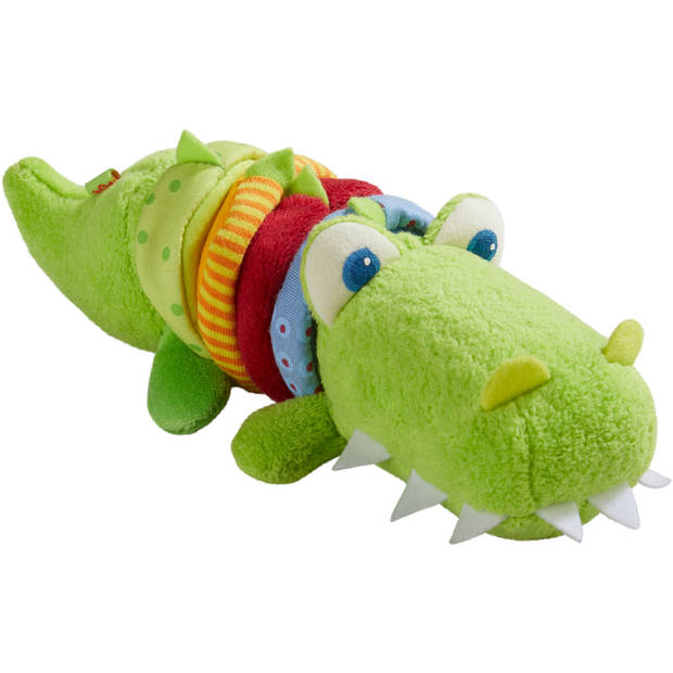 Haba bromfiguur krokodil junior 19 x 8 cm polyester groen