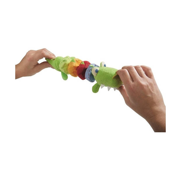 Haba bromfiguur krokodil junior 19 x 8 cm polyester groen