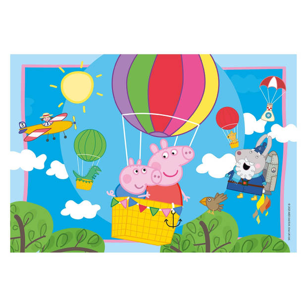 Ravensburger Kinderpuzzel Peppa Pig - 2 x 12 stukjes