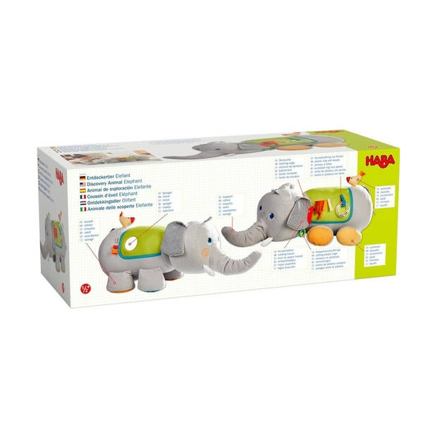 HABA Knuffel Ontdekkingsdier Olifant - 70 cm