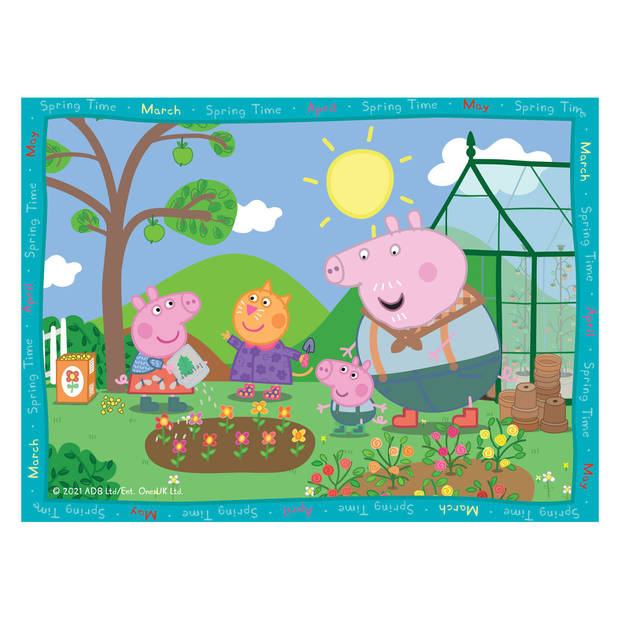 Ravensburger 4-in-1 kinderpuzzel Peppa Big: 4 seizoenen (12+16+20+24 stukjes)