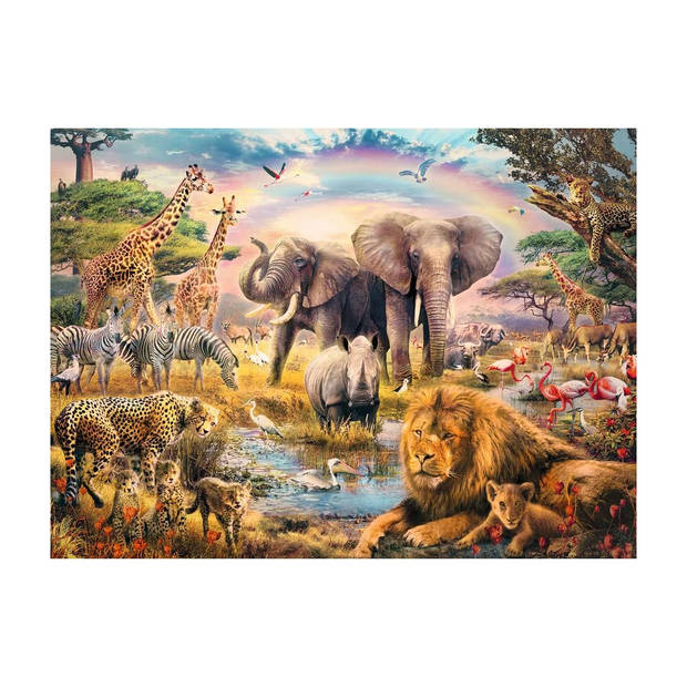 Ravensburger Kinderpuzzel 100 XXL Afrikaanse savanne