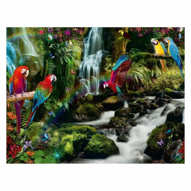 Ravensburger Puzzel 2.000 stukjes Bonte papegaaien in de jungle