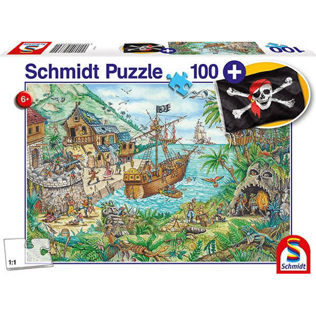 Schmidt Piraten Baai, 100 stukjes - Puzzel - 6+