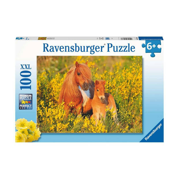 Ravensburger Kinderpuzzel 100 XXL Shetlandponys