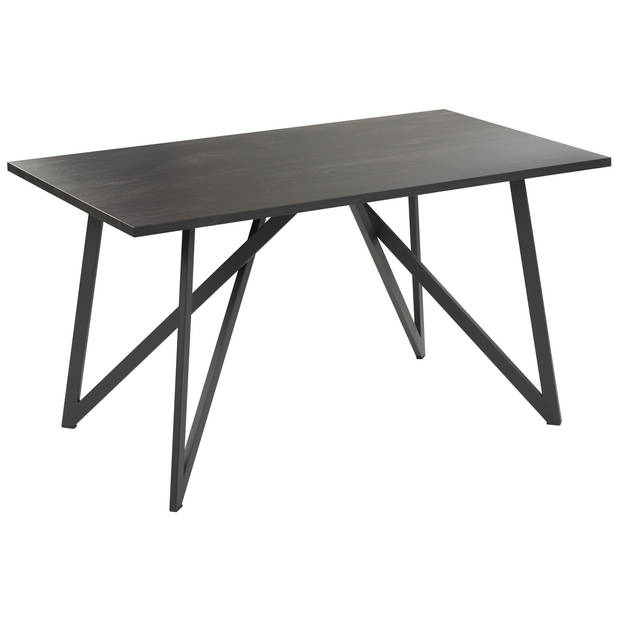 Beliani ANNIKA - Eettafel-Zwart-MDF