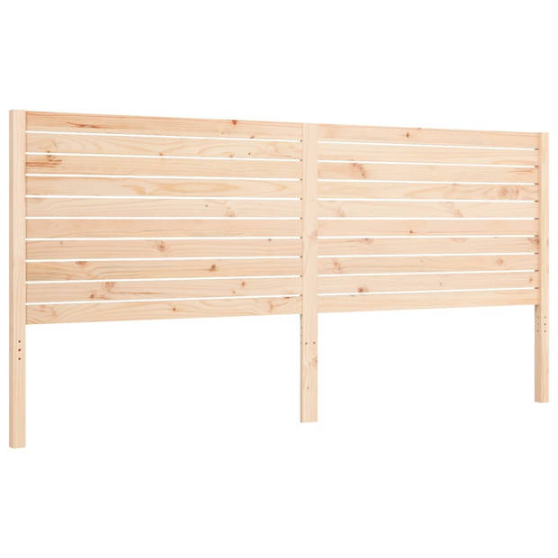 vidaXL Bedframe met hoofdbord massief hout 200x200 cm