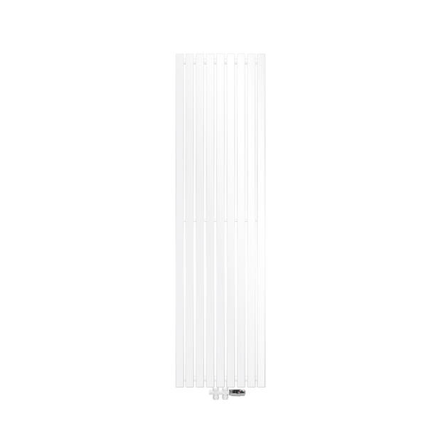 Badkamerradiator middenaansluiting 480x1800 mm Wit met onderaansluitset LuxeBath