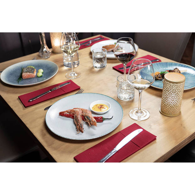 Hazel & Bos Juntos Motas dinerbord - 27 cm - 6 stuks - porselein