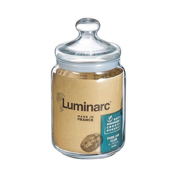 Pot Luminarc Club Transparant Glas 1,5 L (6 Stuks)