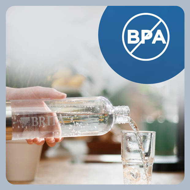 Brita SodaONE Bruiswatertoestel Wit - met 1 CO2-cilinder en 1 Soda fles