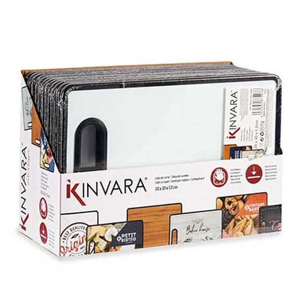 Kinvara Snijplanken - set van 2 - bruin - kunststof - 20 x 30 cm - 30 x 38 cm - Snijplanken