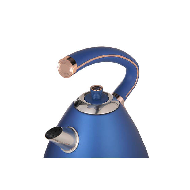 Buccan - Retro Waterkoker - Pyramid - Blauw Rose