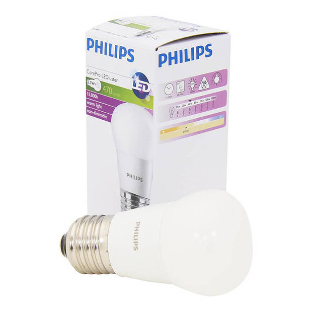 PHILIPS - LED Lamp - CorePro Lustre 827 P45 FR - E27 Fitting - 5.5W - Warm Wit 2700K Vervangt 40W