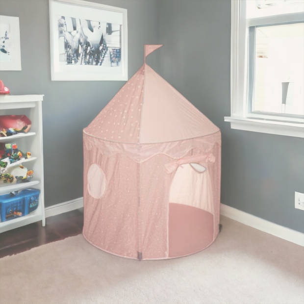 MISOU Kinder Speeltent - Tipi Tent kinderen - Meisjes - Pop up - Roze