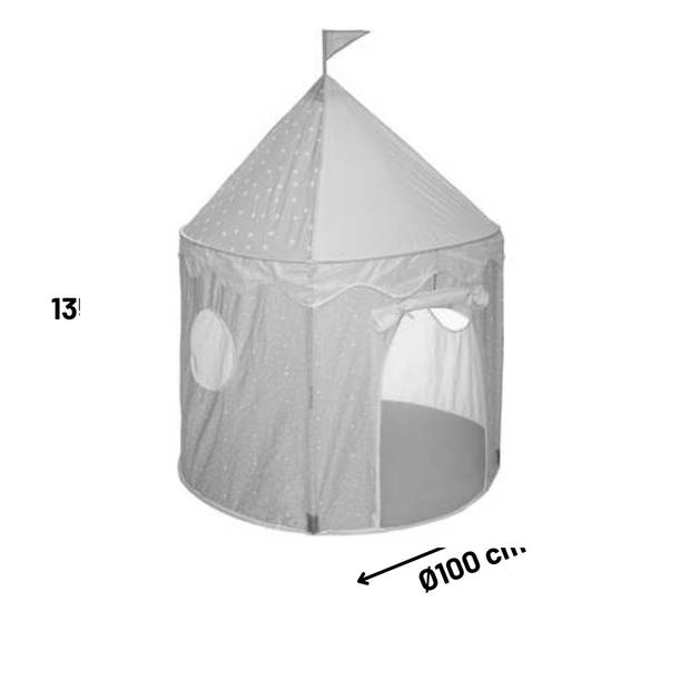 MISOU Kinder Speeltent - Tipi Tent - Jongens - Meisjes - Pop up - Grijs