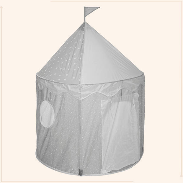 MISOU Kinder Speeltent - Tipi Tent Kinderen - Jongens - Meisjes - Pop up - Grijs