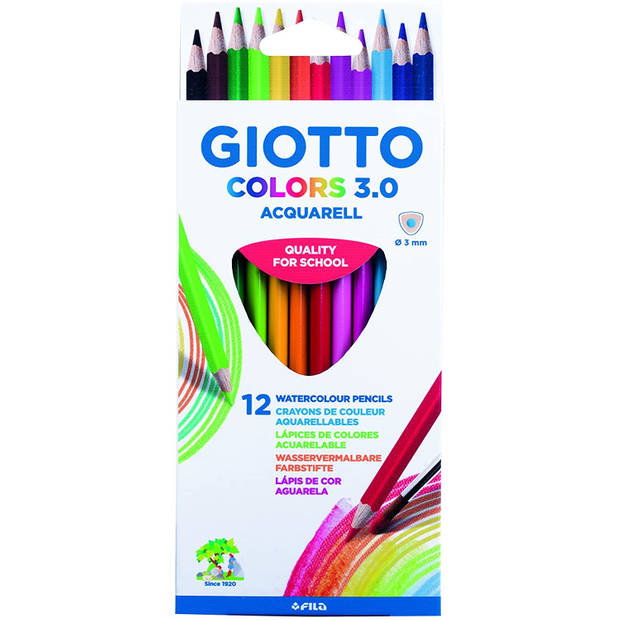 Giotto Colors 3.0 Aquarell Hangable Box 12 Pcs