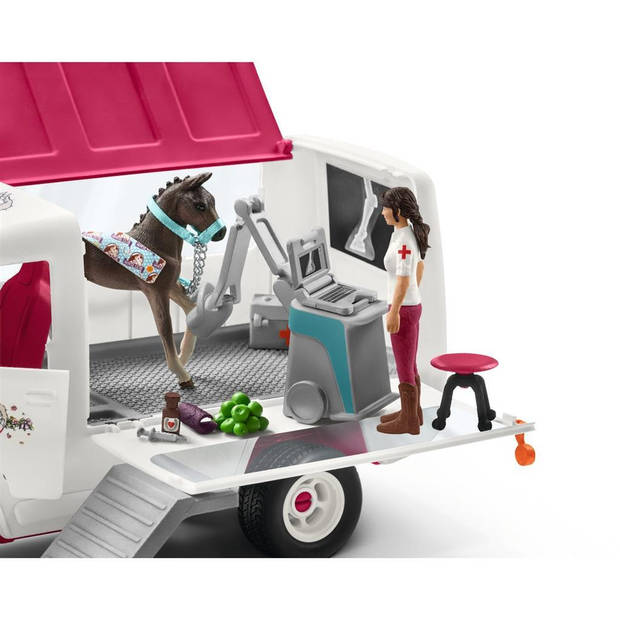 dieren Schleich Mobile Vet with Hanoverian Foal