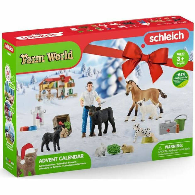 Set van Boerderijdieren Schleich 98643 Dierenarts + 3 jaar