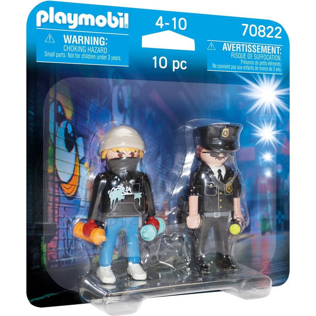 Playmobil DuoPacks DuoPack politieagent en graffiti spuiter - 70822