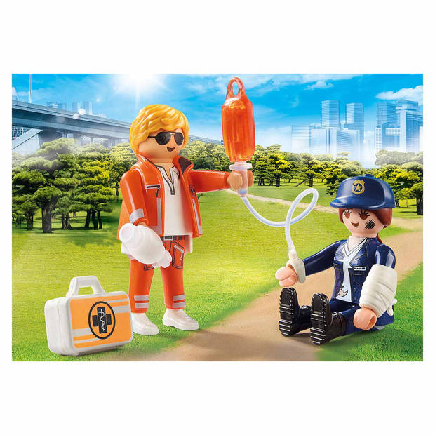 Playmobil DuoPack spoedarts en politieagente - 70823