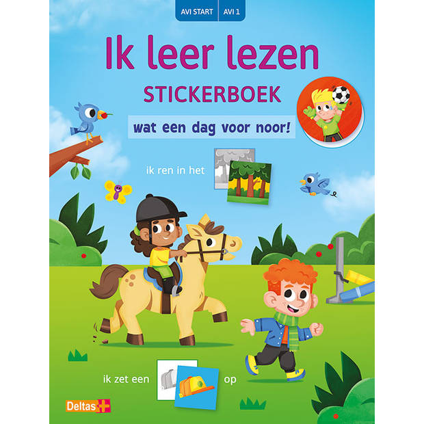 Deltas Ik leer lezen Stickerboek - Wat een dag voor Noor!