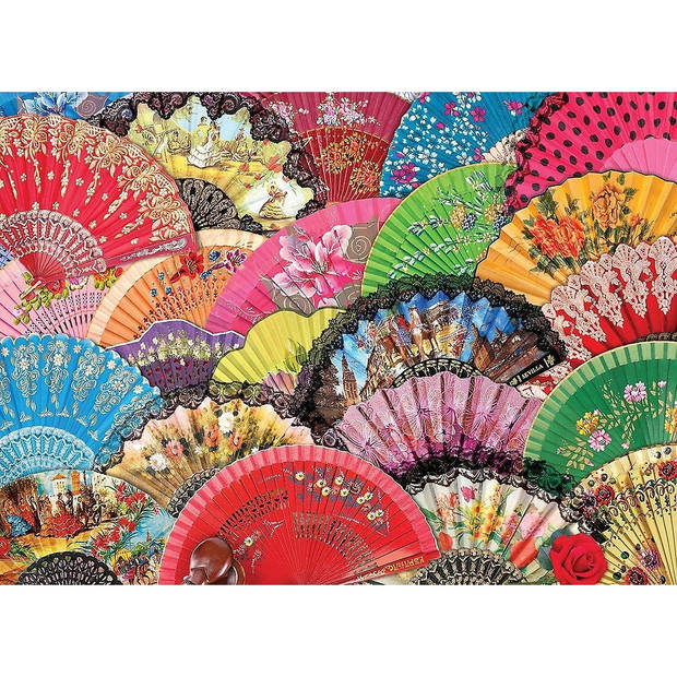 Eurographics Colors of the World Puzzel Spaanse Waaiers - 1000 stukjes
