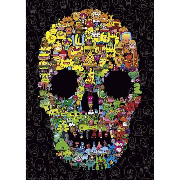 Heye puzzel Doodle Skull - 1000 stukjes