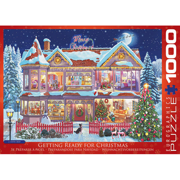 Eurographics puzzel Getting Ready Christmas - 1000 stukjes