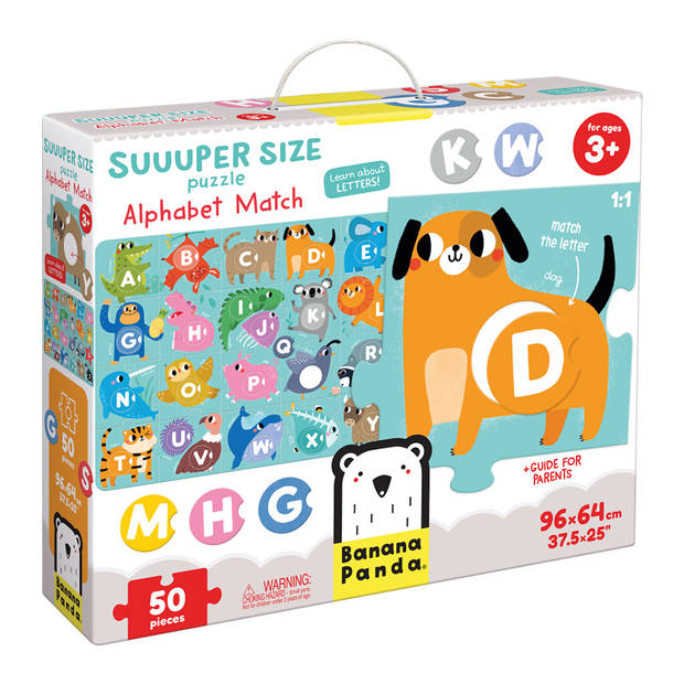 Banana Panda Superformaat puzzel Match het alfabet 3+