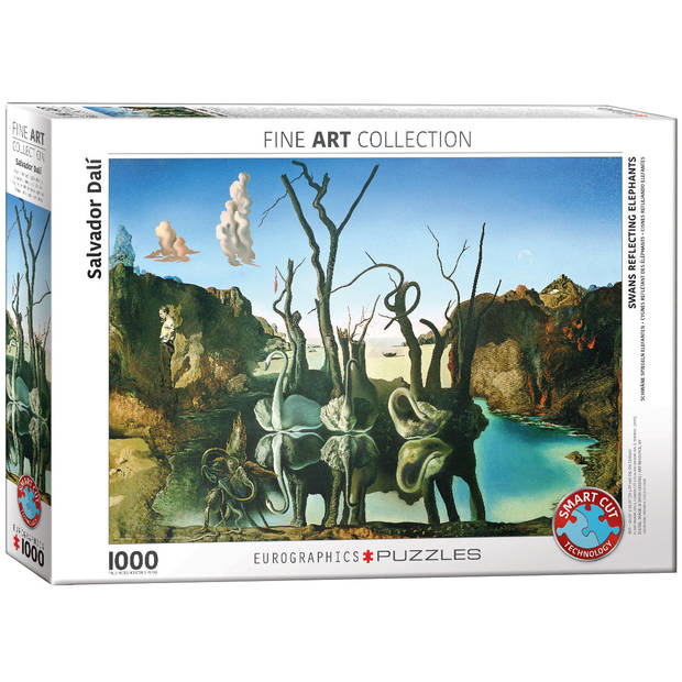 Eurographics puzzel Swans Reflecting Elephants - Salvador Dalí - 1000 stukjes