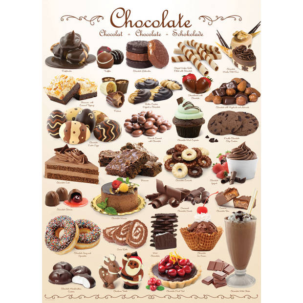 Eurographics puzzel Chocolate - 1000 stukjes