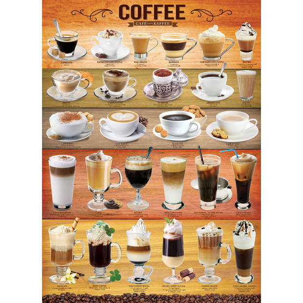 Eurographics puzzel Coffee - 1000 stukjes