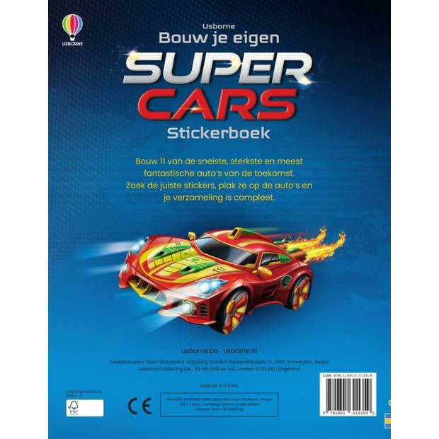 Usborne Stickerboek: Supercars. 5+