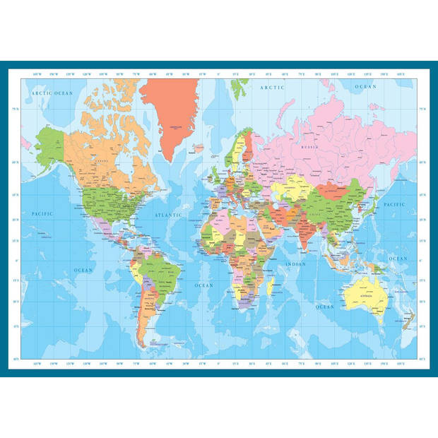 Eurographics puzzel Map of the World - 1000 stukjes