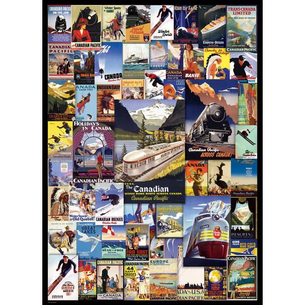 Eurographics puzzel Railroad Adventures - 1000 stukjes