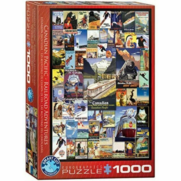 Eurographics puzzel Railroad Adventures - 1000 stukjes