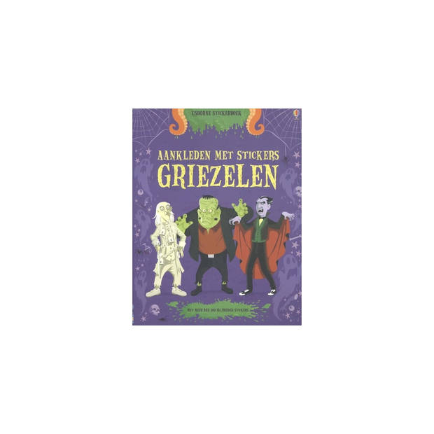 Usborne Stickerboek aankleden met stickers griezelen