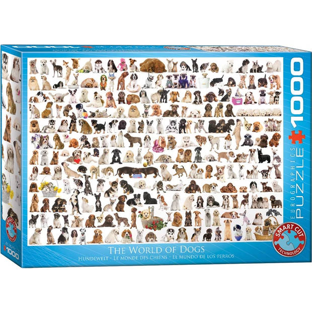 Eurographics puzzel The World of Dogs - 1000 stukjes